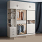 White Colour Wooden Wardrobe Cloth Rod Included Wardrobe Closet with Sliding Doors Clearhalo 'Armoires & Wardrobes' 'armoires_wardrobes' 'Bedroom Furniture' 'furn' 'furn_armoires_wardrobes' 'Furniture' 1200x1200_9eb532b0-6245-4bd0-b346-37f777b201f2