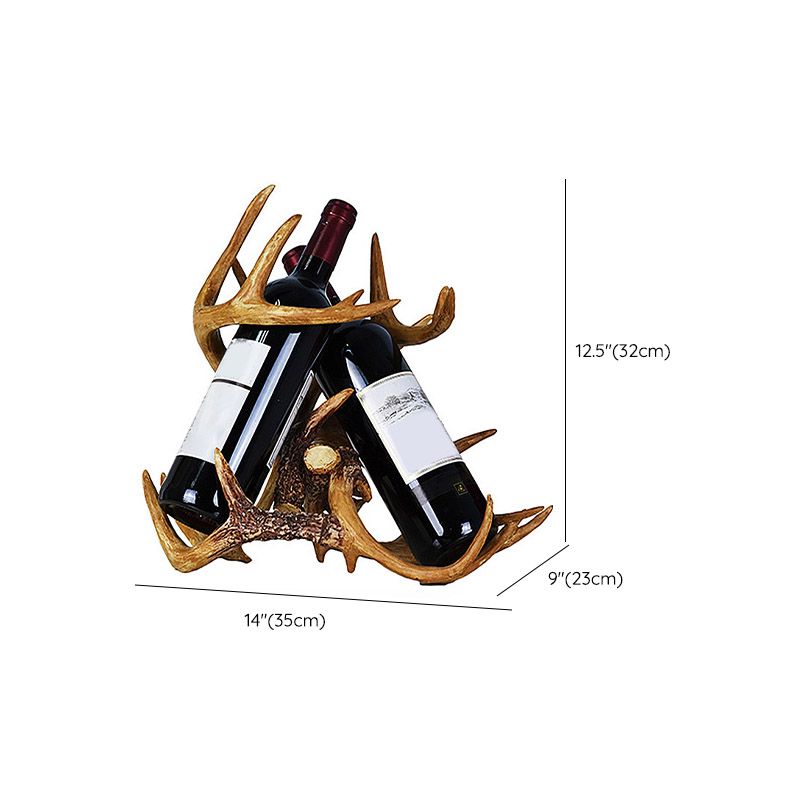 Modern Simple Resin Wine Rack Antler Shape Wine Bottle Rack for Kitchen Clearhalo 'furn' 'furn_wine_racks' 'Furniture' 'Kitchen & Dining Furniture' 'Wine Racks' 'wine_racks' 1200x1200_9eb66cfe-dee5-40ba-bad2-9b3a66b813a6