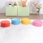 Pink Water Resistant Standard Round Solid Color PVC Modern Pouf