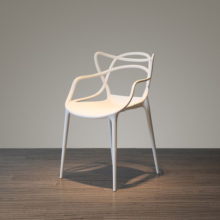 Contemporary Style Dining Chairs Kitchen Dining Arm Chairs with Plastic Legs Clearhalo ' kitchen&dining_furn' 'Dining Chairs' 'Dining Tables & Seating' 'dining_chair' 'furn' 'furn_dining_chair' 'Furniture' 'furniture_dining_chair' 'Kitchen & Dining Furniture' 'kitchen' 1200x1200_9eb8363c-30b7-41ea-b648-0f900089836b