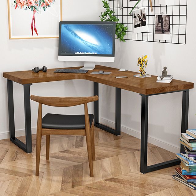 Solid Wood Pedestal Writing Desk Industrial L-Shape Office Desk Clearhalo 'furn' 'furn_office_desk' 'Furniture' 'Office Desks' 'Office Furniture' 'office_desk' 1200x1200_9eb957ce-10c2-4cd6-9d7c-916d31597700