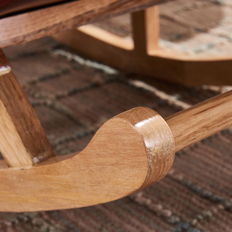 Chaise à bascule moderne en cuir en cuir