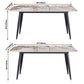 Extendable Luxury Dining Table Adjustable Sintered Stone Top Table with 4 Legs Clearhalo ' dining_table' 'Dining Tables & Seating' 'Dining Tables' 'furn' 'furn_dining_table' 'Furniture' 'furniture_dining_table' 'Kitchen & Dining Furniture' 'kitchen&dining_furn' 'kitchen' 'kitchen_dining_table' 1200x1200_9eb9be67-c1f3-4566-bbae-63874460739b