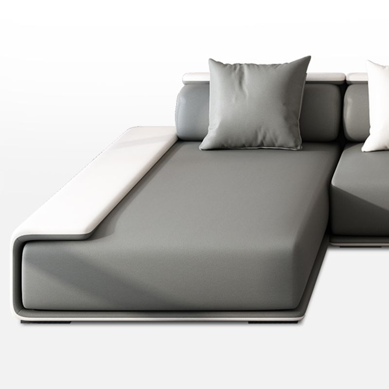 Modern Armless Sectional with Soild Wood Frame for Living Room