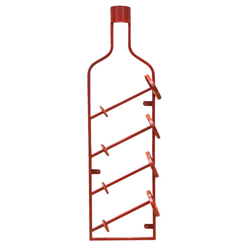 Porta bottiglia industriale a bottiglia per bottiglie di vino montata in metallo