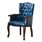 Wood French Country Dining Arm Chair with Color Cushion Parsons Chair for Home Clearhalo ' kitchen&dining_furn' 'Dining Chairs' 'Dining Tables & Seating' 'dining_chair' 'furn' 'furn_dining_chair' 'Furniture' 'furniture_dining_chair' 'Kitchen & Dining Furniture' 'kitchen' 1200x1200_9ebbd332-d31e-489f-b55b-29ef06d38021