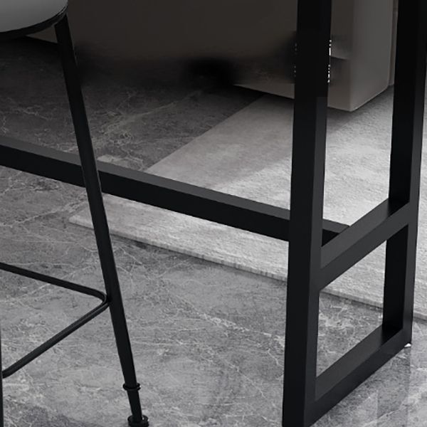Stone Bar Dining Table Modern Rectangle Bar Table with Trestle Pedestal for Living Room Clearhalo 'Bar Furniture' 'Bar Tables' 'bar_tables' 'furn' 'furn_bar_tables' 'Furniture' 'furniture_bar_tables' 'Kitchen & Dining Furniture' 1200x1200_9ebca75c-1400-4c7d-b89e-730d7a97f6af