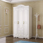 White Colour Wooden Wardrobe 2-Drawer Soft Close Door Wardrobe Closet Clearhalo 'Armoires & Wardrobes' 'armoires_wardrobes' 'Bedroom Furniture' 'furn' 'furn_armoires_wardrobes' 'Furniture' 1200x1200_9ebe2508-a833-4ce9-ad5a-da8e92fe527a