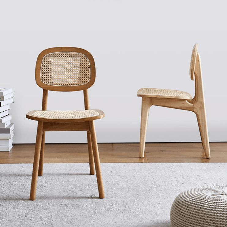 Solid Wood Traditional Dining Room Chair Matte Finish Open Back Dining Side Chair Clearhalo ' kitchen&dining_furn' 'Dining Chairs' 'Dining Tables & Seating' 'dining_chair' 'furn' 'furn_dining_chair' 'Furniture' 'furniture_dining_chair' 'Kitchen & Dining Furniture' 'kitchen' 1200x1200_9ebf495c-0b46-46dc-8b7e-68c76fc46a04