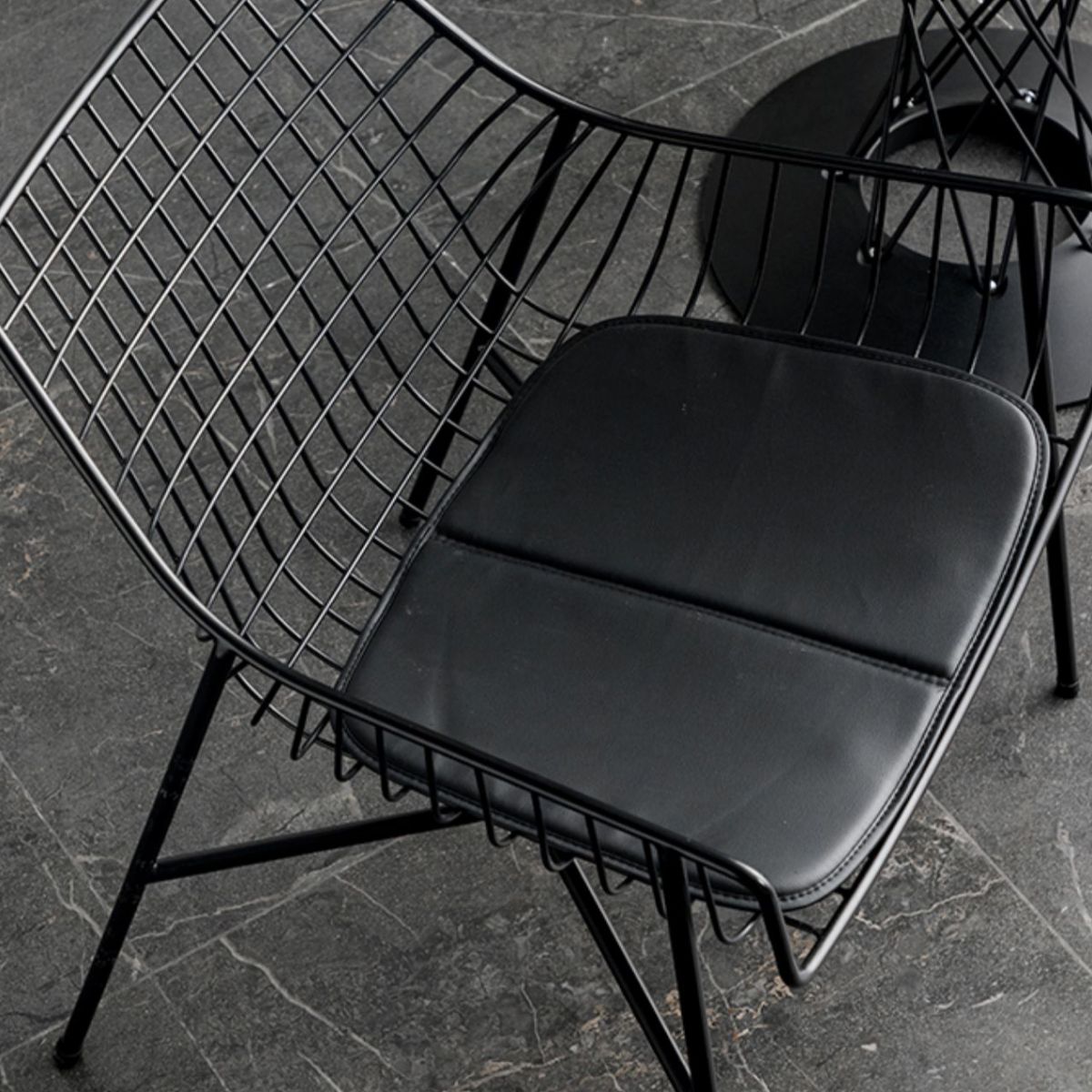 Metal Industrial Kitchen Dining Room Armchair Crossback Chair Clearhalo ' kitchen&dining_furn' 'Dining Chairs' 'Dining Tables & Seating' 'dining_chair' 'furn' 'furn_dining_chair' 'Furniture' 'furniture_dining_chair' 'Kitchen & Dining Furniture' 'kitchen' 1200x1200_9ebf8328-b445-42f2-bd45-d56540a97010