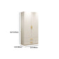 Contemporary Wooden Wardrobe White Color Soft Close Door Wardrobe Closet with 1-Door