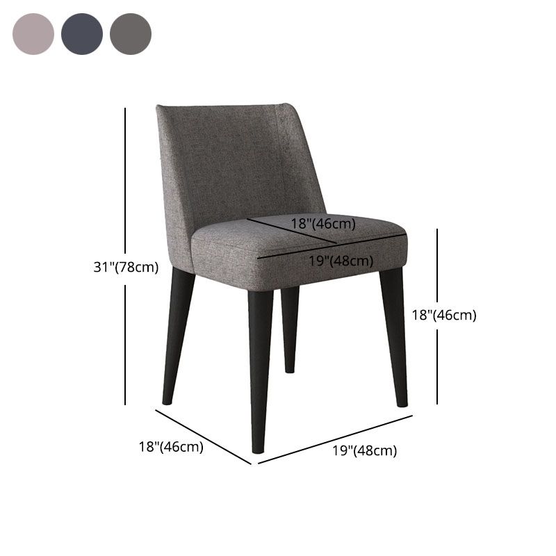 Modern Chairs Dining Armless Chair with Wooden Legs for Kitchen Clearhalo ' kitchen&dining_furn' 'Dining Chairs' 'Dining Tables & Seating' 'dining_chair' 'Furniture' 'furniture_dining_chair' 'Kitchen & Dining Furniture' 'kitchen' 1200x1200_9ec1d963-9e5e-4bea-ba45-3f0a248454d7