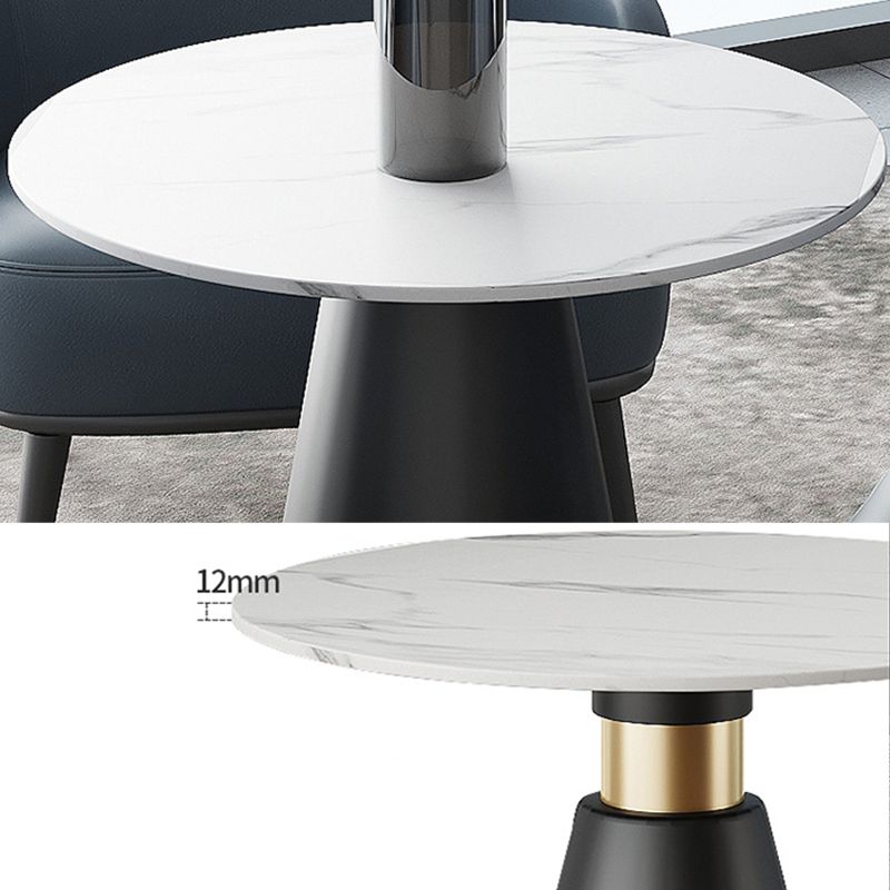 Round Table Dinette Table Contemporary Stone Dinner Room Table with Pedestal Base Clearhalo ' dining_table' 'Dining Tables & Seating' 'Dining Tables' 'furn' 'furn_dining_table' 'Furniture' 'furniture_dining_table' 'Kitchen & Dining Furniture' 'kitchen&dining_furn' 'kitchen' 'kitchen_dining_table' 1200x1200_9ec2e39e-022a-4c1b-96cf-28e2203b19ea
