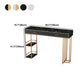 Marble Counter Table with Rectangle Table Top Double Pedestal Table - 41.3" H Clearhalo 'Bar Furniture' 'Bar Tables' 'bar_tables' 'furn' 'furn_bar_tables' 'Furniture' 'furniture_bar_tables' 'Kitchen & Dining Furniture' 1200x1200_9ec38b5c-7edd-48c0-8b3d-20f2f84f1d8e