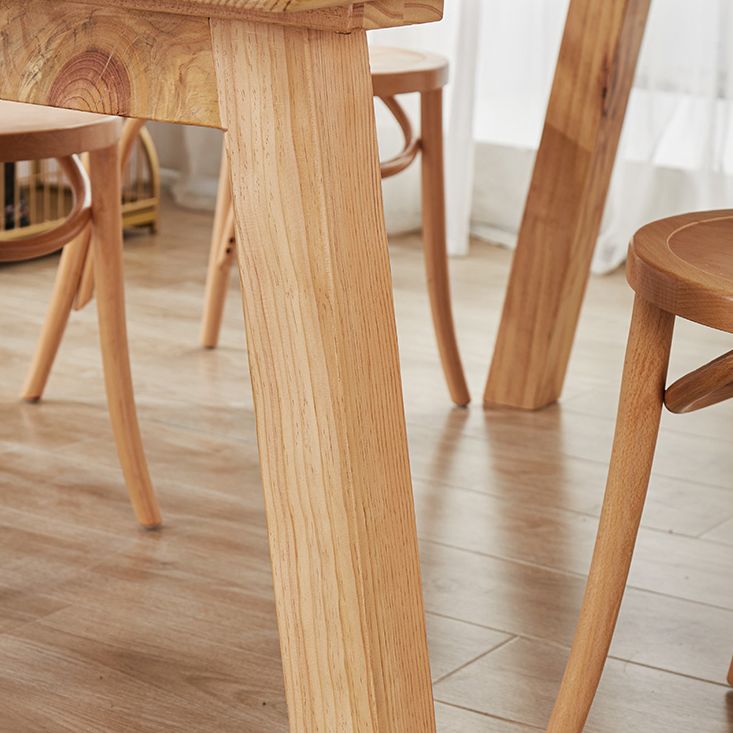 Solid Wood Rectangle Dining Table Modern Contemporary Pine Wood Table with 4 Legs Clearhalo ' dining_table' 'Dining Tables & Seating' 'Dining Tables' 'furn' 'furn_dining_table' 'Furniture' 'furniture_dining_table' 'Kitchen & Dining Furniture' 'kitchen&dining_furn' 'kitchen' 'kitchen_dining_table' 1200x1200_9ec38d1d-1b14-4523-9d59-4dbc835d7539