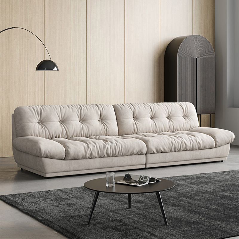 Faux Leather/ Suede Contemporary Tufted Split-Back Settee Sofa Clearhalo 'furn' 'furn_sofas' 'Furniture' 'Living Room Furniture' 'Sofa' 'sofas' 1200x1200_9ec7403c-88e4-4311-af6a-b455480618ec