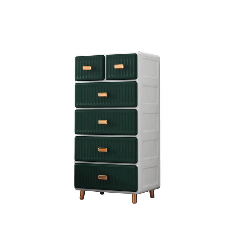 Cabinet de rangement en plastique mate en plastique armoire contemporaine avec des jambes métalliques