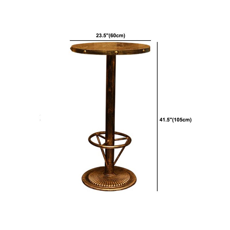 Industrial 1/2/3 Pièces Table de table en bois massif set Bistro Set pour usage domestique