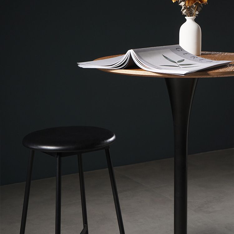 Contemporary Round Counter Table Dining Metal Counter Table for Restaurant Clearhalo 'Bar Furniture' 'Bar Tables' 'bar_tables' 'furn' 'furn_bar_tables' 'Furniture' 'furniture_bar_tables' 'Kitchen & Dining Furniture' 1200x1200_9ec871de-1cfd-42ba-a01a-9c4dcab927a2