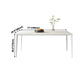 Simplicity Rectangle Dining Table Sintered Stone Table with 4 White Legs Clearhalo ' dining_table' 'Dining Tables & Seating' 'Dining Tables' 'Furniture' 'furniture_dining_table' 'Kitchen & Dining Furniture' 'kitchen&dining_furn' 'kitchen' 'kitchen_dining_table' 1200x1200_9ecdbb4c-d79c-4456-9ab5-cbc47473ff98
