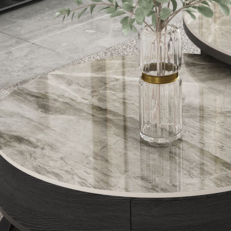 Slate Coffee Table Slate Nesting Coffee Table Set with Storage Drawer