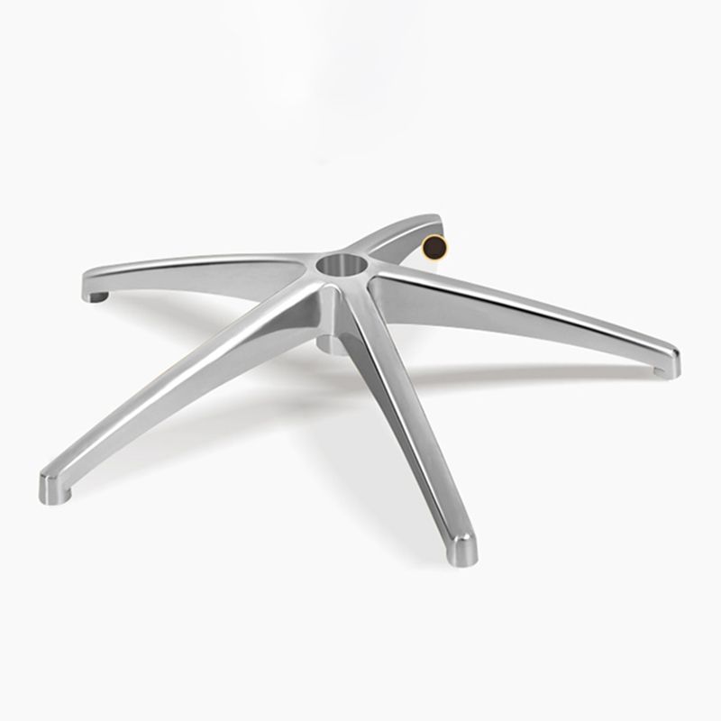 Ergonomischer, verstellbarer Bürostuhl mit silberner Metallbasis, moderner Bürostuhl