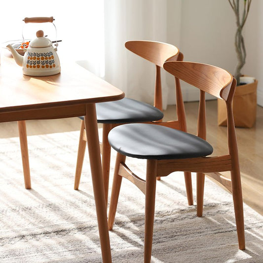 Contemporary Kitchen Solid Wood Side Chair Open Back Dining Side Chair Clearhalo 'Dining Chairs' 'Dining Tables & Seating' 'dining_chair' 'furn' 'furn_dining_chair' 'Furniture' 'furniture_dining_chair' 'Kitchen & Dining Furniture' 1200x1200_9ece57f3-1dc1-4cbc-9d1d-a40b16d1a7c3