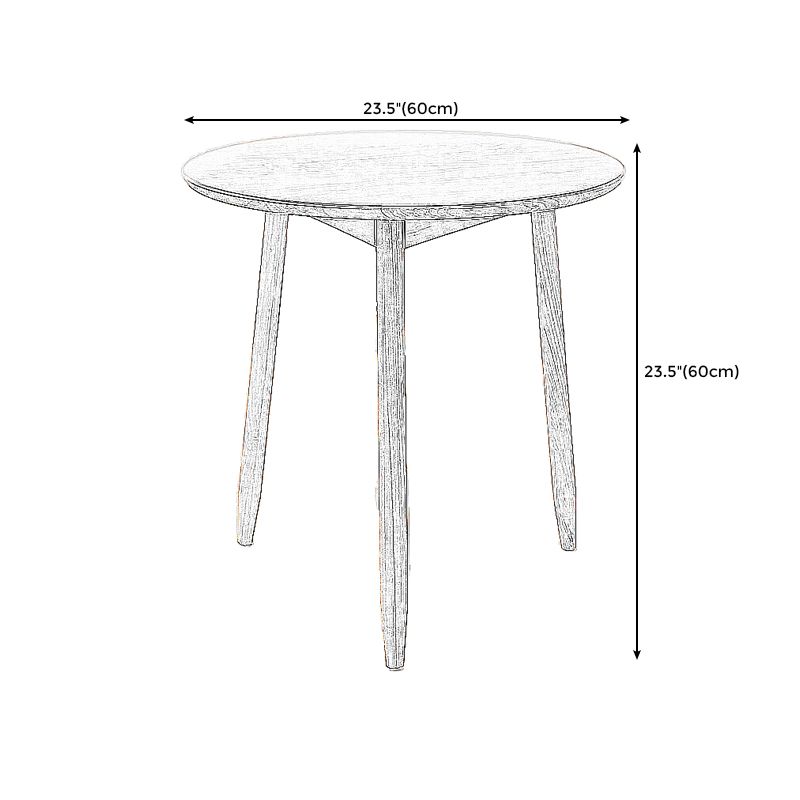 Round Wood Top End Table Tripod Sofa Side End Table in Natural/Brown Clearhalo 'Coffee & Accent Tables' 'End & Side Tables' 'end_side_tables' 'furn' 'furn_end_side_tables' 'Furniture' 'Living Room Furniture' 1200x1200_9ece59f5-736f-4083-bf14-c1407e070b03