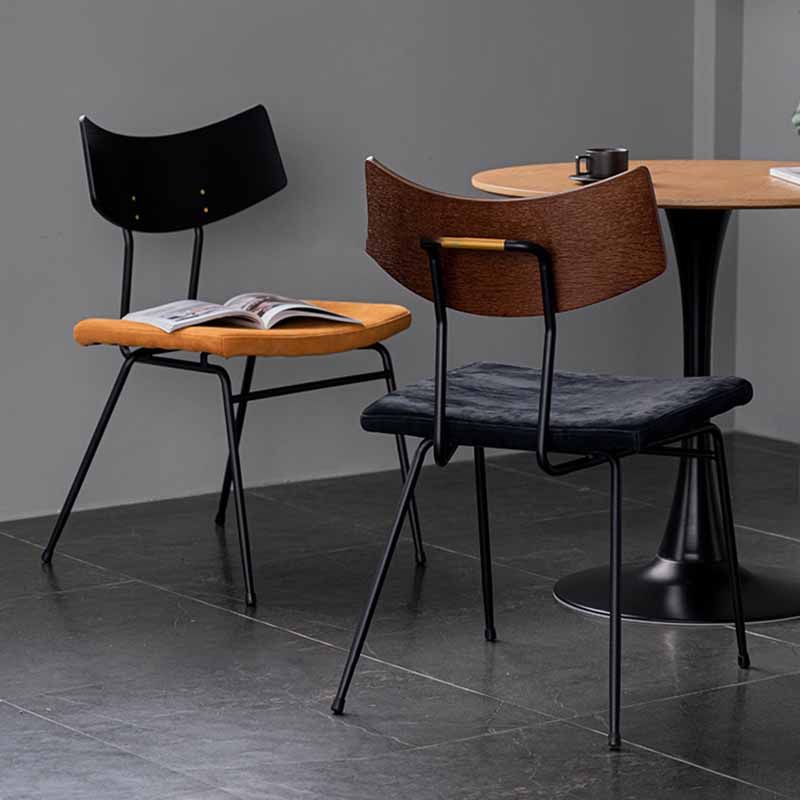 Contemporary Style Dining Chairs Armless Kitchen Side Chair with Metal Legs Clearhalo ' kitchen&dining_furn' 'Dining Chairs' 'Dining Tables & Seating' 'dining_chair' 'furn' 'furn_dining_chair' 'Furniture' 'furniture_dining_chair' 'Kitchen & Dining Furniture' 'kitchen' 1200x1200_9ecf4ed5-5eff-4246-8a30-8a2cc0cf5082