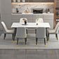 Rectangle Industrial Sintered Stone Dining Table 4 Legs Base Table for Home Clearhalo ' dining_table' 'Dining Tables & Seating' 'Dining Tables' 'furn' 'furn_dining_table' 'Furniture' 'furniture_dining_table' 'Kitchen & Dining Furniture' 'kitchen&dining_furn' 'kitchen' 'kitchen_dining_table' 1200x1200_9ecf60a0-8155-4492-8c13-4d1449fa3308