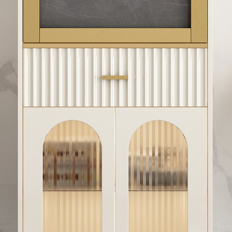 1/2 Pieces Counter Height Pub Set in White and Gold, Rectangular and Modern Clearhalo 'Bar Furniture' 'furn' 'furn_home_bar_bar_sets' 'Furniture' 'Home Bars & Bar Sets' 'home_bar_bar_sets' 'Kitchen & Dining Furniture' 1200x1200_9ecfcb23-24a4-44d1-a953-0a601202462e