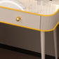 Bright White Makeup Vanity Desk 15.74" Wide Vanity Tables with Storage Drawer