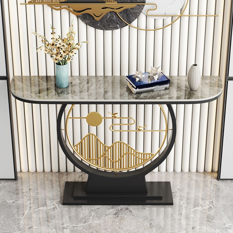 Tavolo accento console contemporanea tavolo da divano di finitura antica in pietra