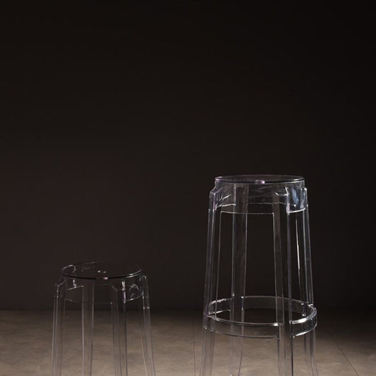 Modern Style Bar-stool Acrylic Round Counter Bar Stool for Kitchen Bar