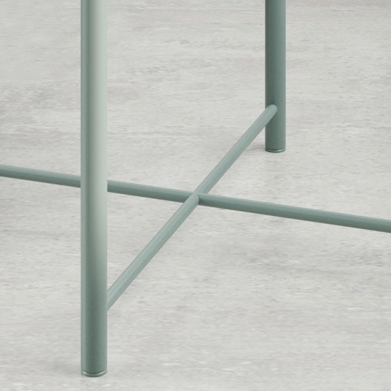 Wit/groen/zwart/geel 4 poten moderne stijl metalen ijzeren nachtkastje