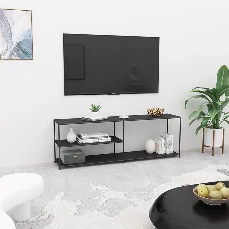 12.99 "W TV Stand Open Storage Industrial Style Console