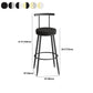 Scandinavian Metal Barstool Fabric Counter Stool in Matte Finish Clearhalo 'Bar Furniture' 'Bar Stools' 'bar_stools' 'furn' 'furn_bar_stools' 'Furniture' 'Kitchen & Dining Furniture' 1200x1200_9ed51f45-7d53-4d2e-aa21-13afba9ec803