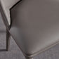 Sillas de comedor de cuero de faux contemporáneos silla de comedor de metal para uso en el hogar