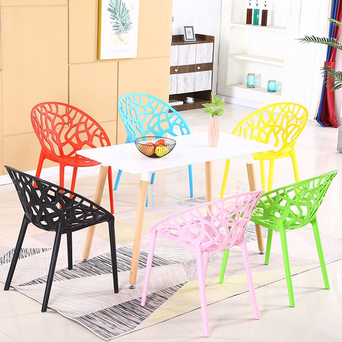 Contemporary Plastic Dining Room Chairs Armless Open Back Dining Side Chair for Restaurant Clearhalo ' kitchen&dining_furn' 'Dining Chairs' 'Dining Tables & Seating' 'dining_chair' 'furn' 'furn_dining_chair' 'Furniture' 'furniture_dining_chair' 'Kitchen & Dining Furniture' 'kitchen' 1200x1200_9ed68584-18bf-4d40-8e1b-c7dc63b1483f