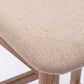 Contemporary Ash Wood Bar Stools Indoor Rattan Low Back Stool