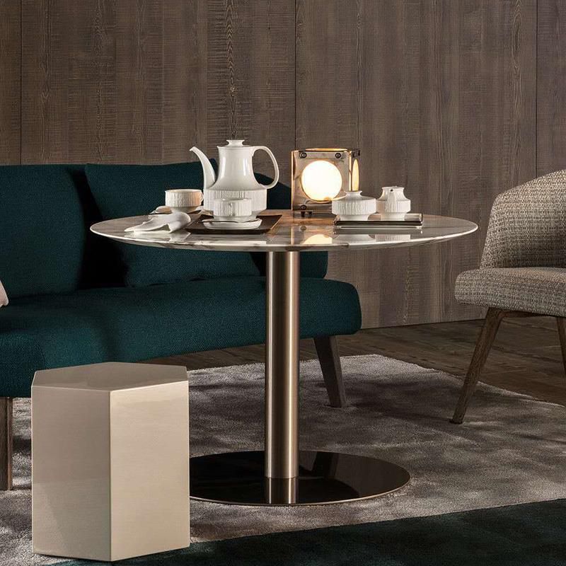 Metal Traditional Luxury Round Dining Table Marble Indoor Table Top with Pedestal Base Clearhalo ' dining_table' 'Dining Tables & Seating' 'Dining Tables' 'furn' 'furn_dining_table' 'Furniture' 'furniture_dining_table' 'Kitchen & Dining Furniture' 'kitchen&dining_furn' 'kitchen' 'kitchen_dining_table' 1200x1200_9ed8108b-e199-4682-b128-ad70b7cfda1b