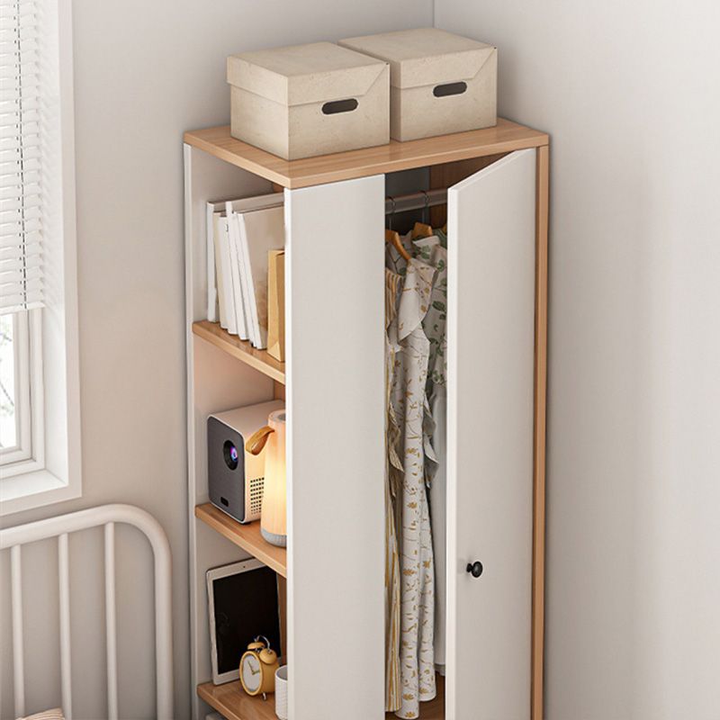 Armadio del guardaroba rettangolare moderno moderno armadio per il guardaroba in legno semplice