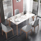 Rectangle Mid-Century Modern Dining Table Sintered Stone Table with 4 Solid Wood Legs Clearhalo ' dining_table' 'Dining Tables & Seating' 'Dining Tables' 'furn' 'furn_dining_table' 'Furniture' 'furniture_dining_table' 'Kitchen & Dining Furniture' 'kitchen&dining_furn' 'kitchen' 'kitchen_dining_table' 1200x1200_9ed91d7d-12f1-4471-9d2e-b084e148071b
