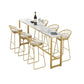 Metal Base Bar Table Rectangular Stone Top Bistro Pub Table with Gold Base Clearhalo 'Bar Furniture' 'Bar Tables' 'bar_tables' 'furn' 'furn_bar_tables' 'Furniture' 'Kitchen & Dining Furniture' 1200x1200_9edb4dcd-aaf8-434a-a2d6-a949643fb0ea