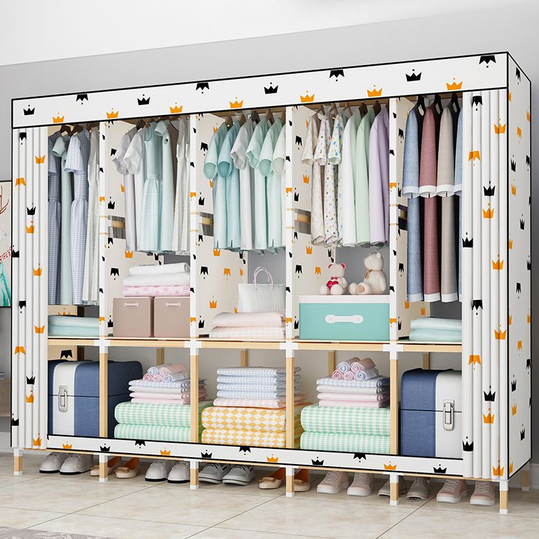 Moderne stijl garderobe massief hout 1-deuren garderobe kast voor slaapkamer