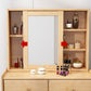 Scandinavian Dressing Table with Mirror and 2-Drawers Solid Wood Clearhalo 'Bedroom Furniture' 'furn' 'furn_makeup_vanities' 'Furniture' 'Makeup Vanities' 'makeup_vanities' 1200x1200_9edd4dc7-c873-423b-89d1-20b0a5ec811a
