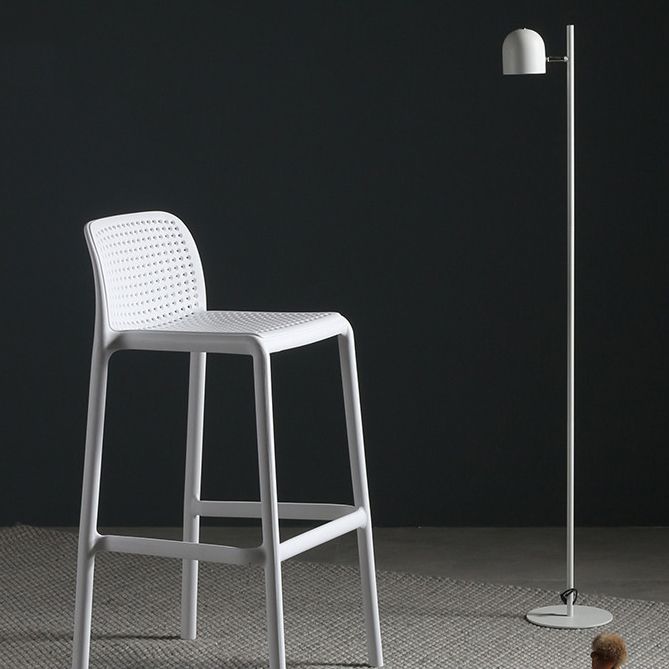 Nordic Bar-stool Plastic Counter Bar Stool for Kitchen Bar with Plastic Legs Clearhalo 'Bar Furniture' 'Bar Stools' 'bar_stools' 'furn' 'furn_bar_stools' 'Furniture' 'furniture_bar_stools' 'Kitchen & Dining Furniture' 1200x1200_9ee3eba9-f570-4161-a1ea-6da6796af052
