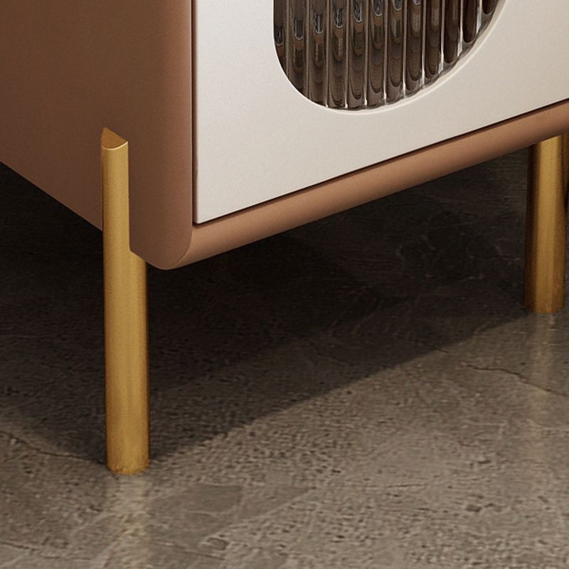 2つの引き出しを備えた現代のナイトスタンド16 "幅のソリッドウッドベッドサイドキャビネット