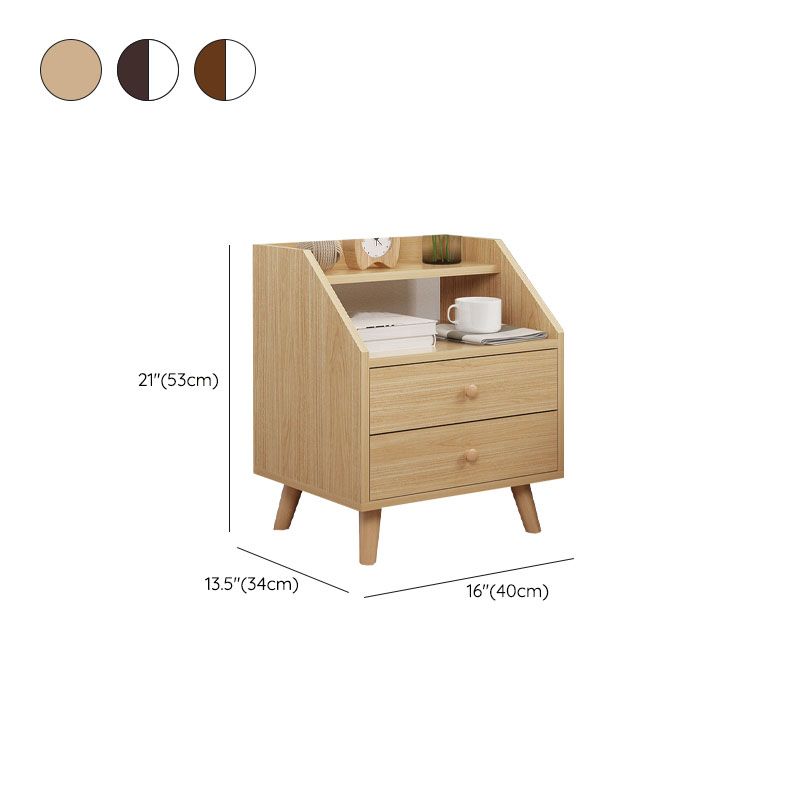 Modern massief houten bed nachtkastjes laden inclusief nachttafel voor slaapkamer