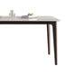 Rectangle Stone Dining Table Solid Wood 4 Legs Dining Table for Kitchen